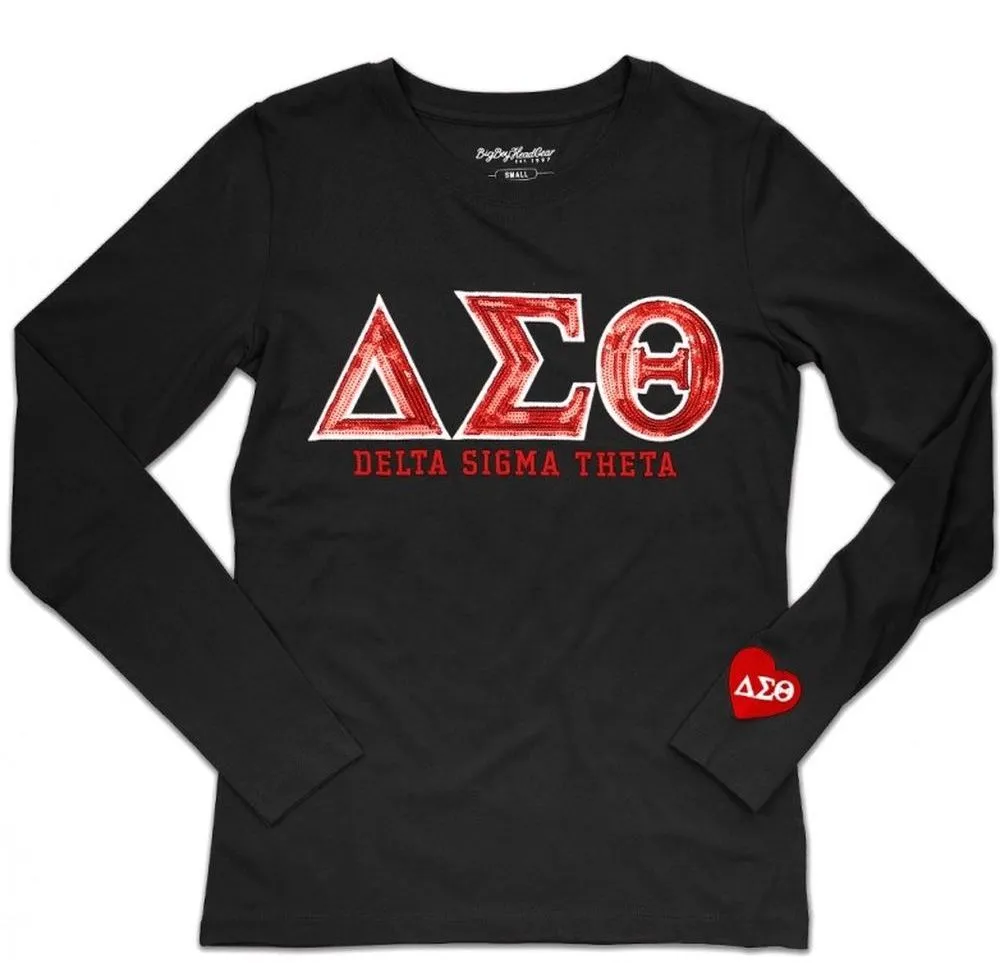 Delta Sigma Theta M2 Long Sleeve Tee Black