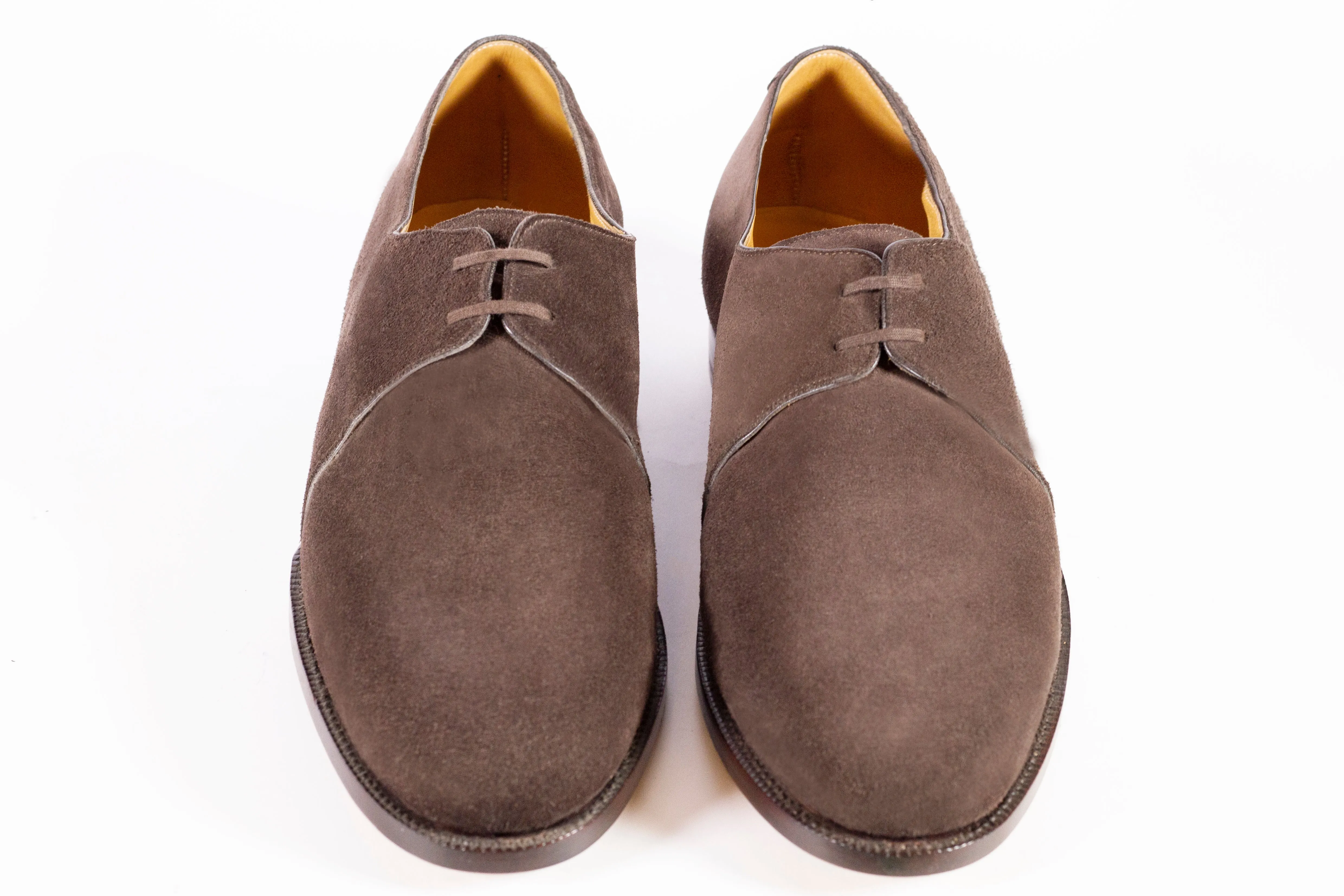 DERBY TWO EYELETS SUEDE LEATHER AND FULL GRAIN