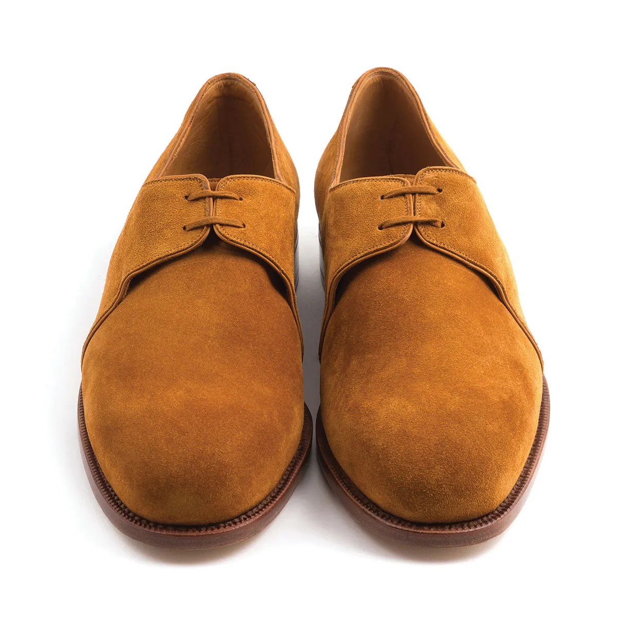 DERBY TWO EYELETS SUEDE LEATHER AND FULL GRAIN