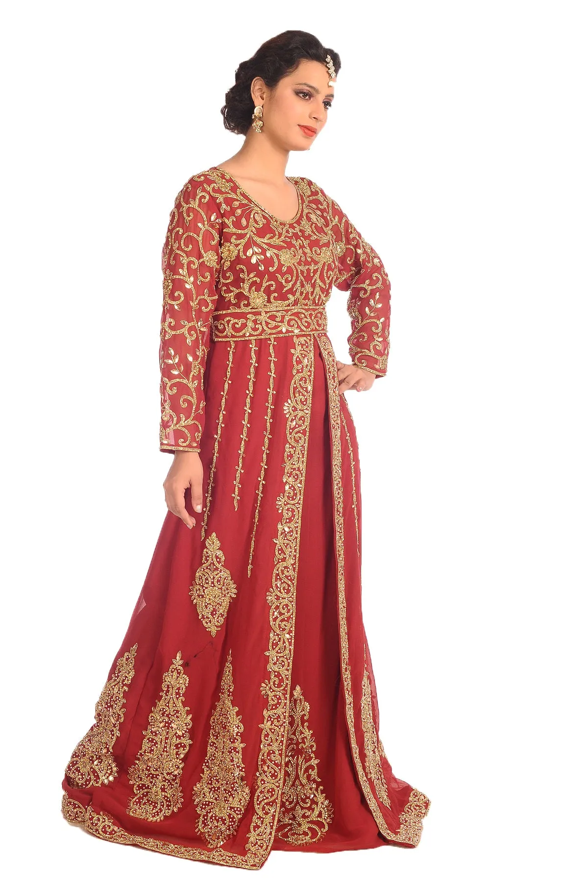 Designer Gown Royal Swedish Traditional Arabic Dress