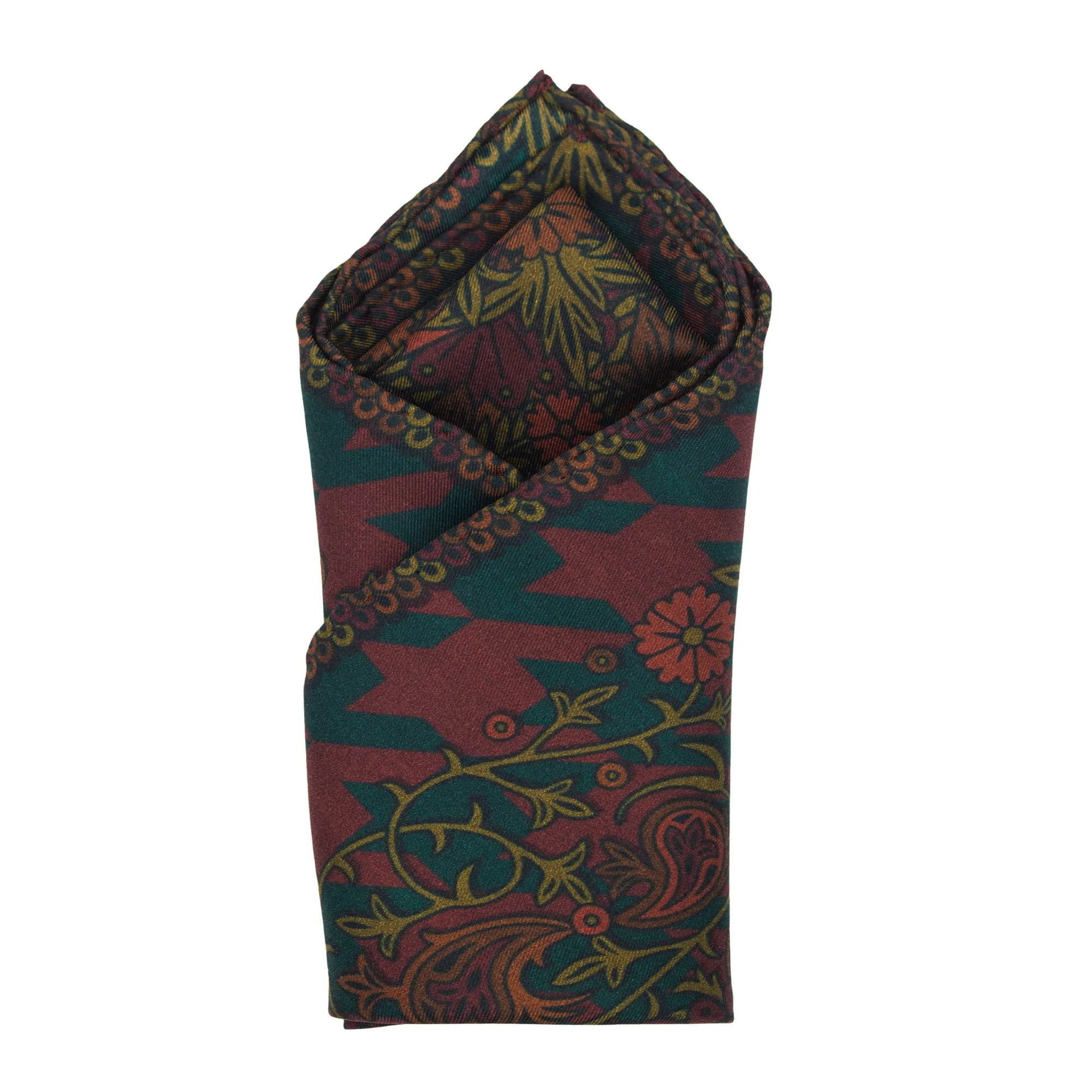 Discobolos Carthage, Paisley Gods Silk Pocket Square