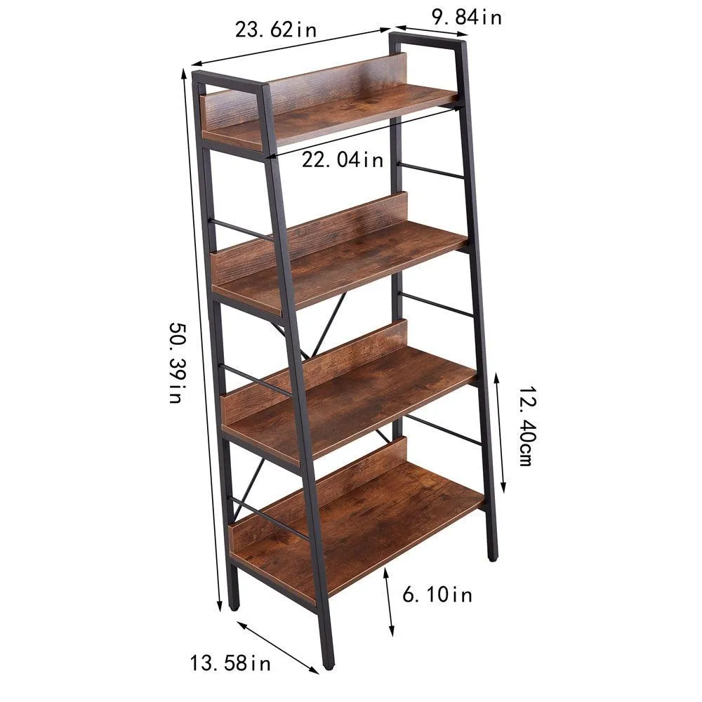 DN 3 & 4-Layer H Ladder Shelf Storage Unit, Metal Frame, Tigger, 2 pcs per 2 Cartons