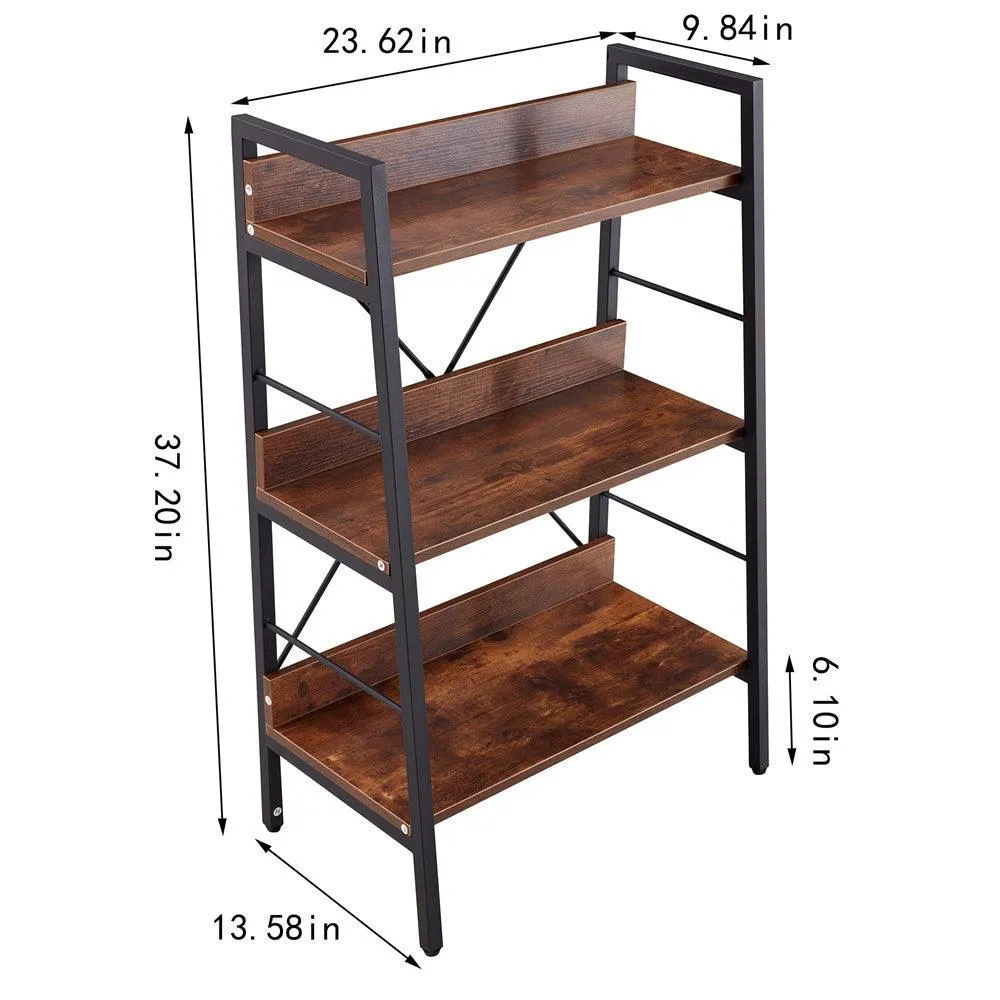 DN 3 & 4-Layer H Ladder Shelf Storage Unit, Metal Frame, Tigger, 2 pcs per 2 Cartons