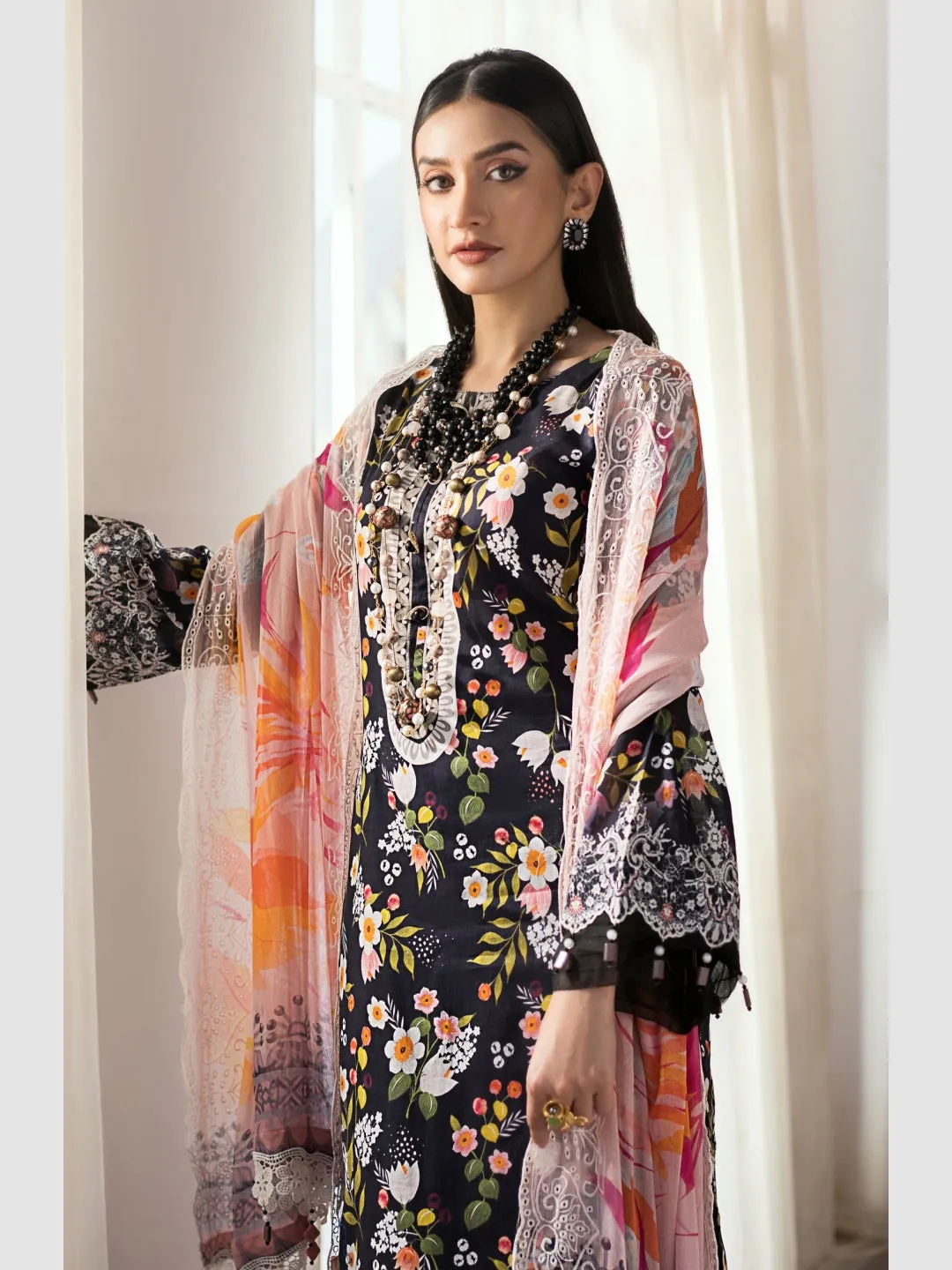 Embroidered Cambric Chikankari