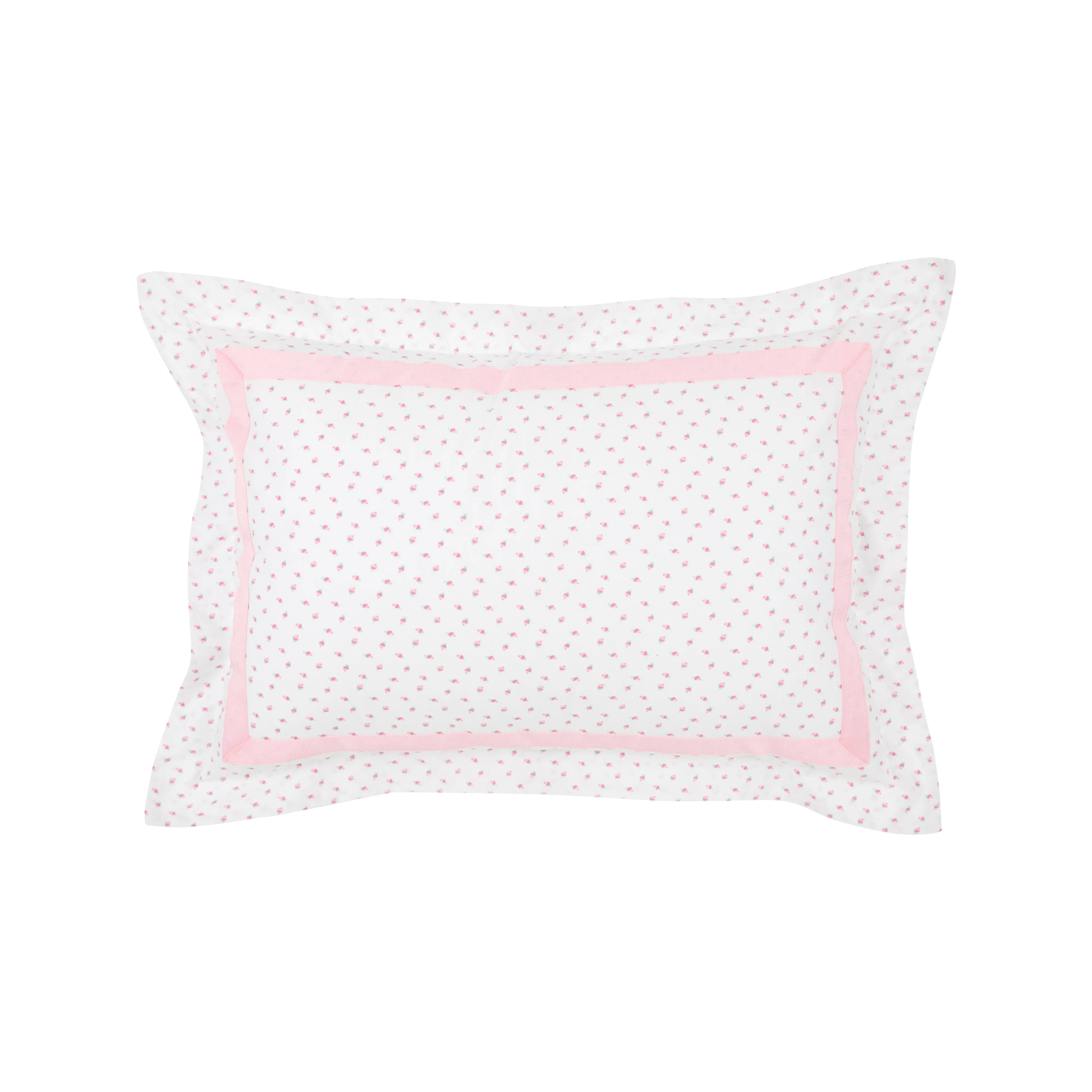 Feather the Nest Nursery Sham - Port Royal Rosebud with Palm Beach Pink