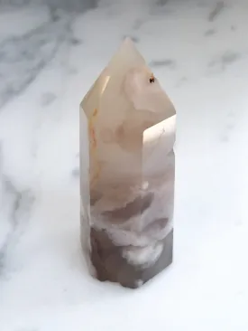 Flower Agate Gemstone Tower