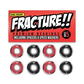 Fracture Premium Abec 5 Red & Black Bearings