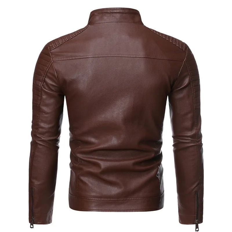 Funki Buys | Jackets | Men's Motorcycle Faux Leather Jacket