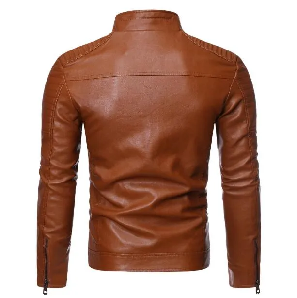 Funki Buys | Jackets | Men's Motorcycle Faux Leather Jacket