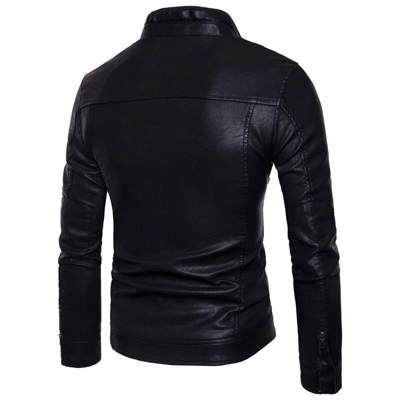 Funki Buys | Jackets | Men's Motorcycle Faux Leather Jacket