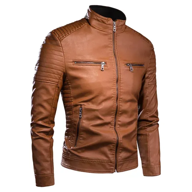 Funki Buys | Jackets | Men's Motorcycle Faux Leather Jacket