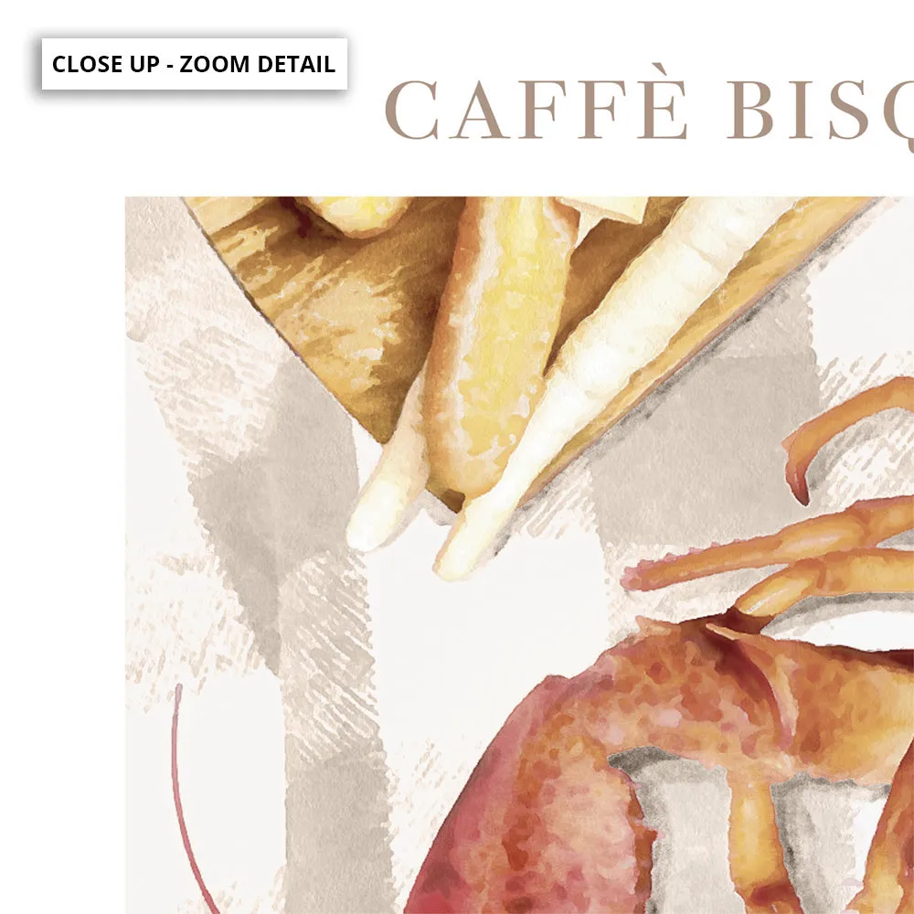 Galleria Del Cibo | Caffe Bisque II - Art Print by Vanessa