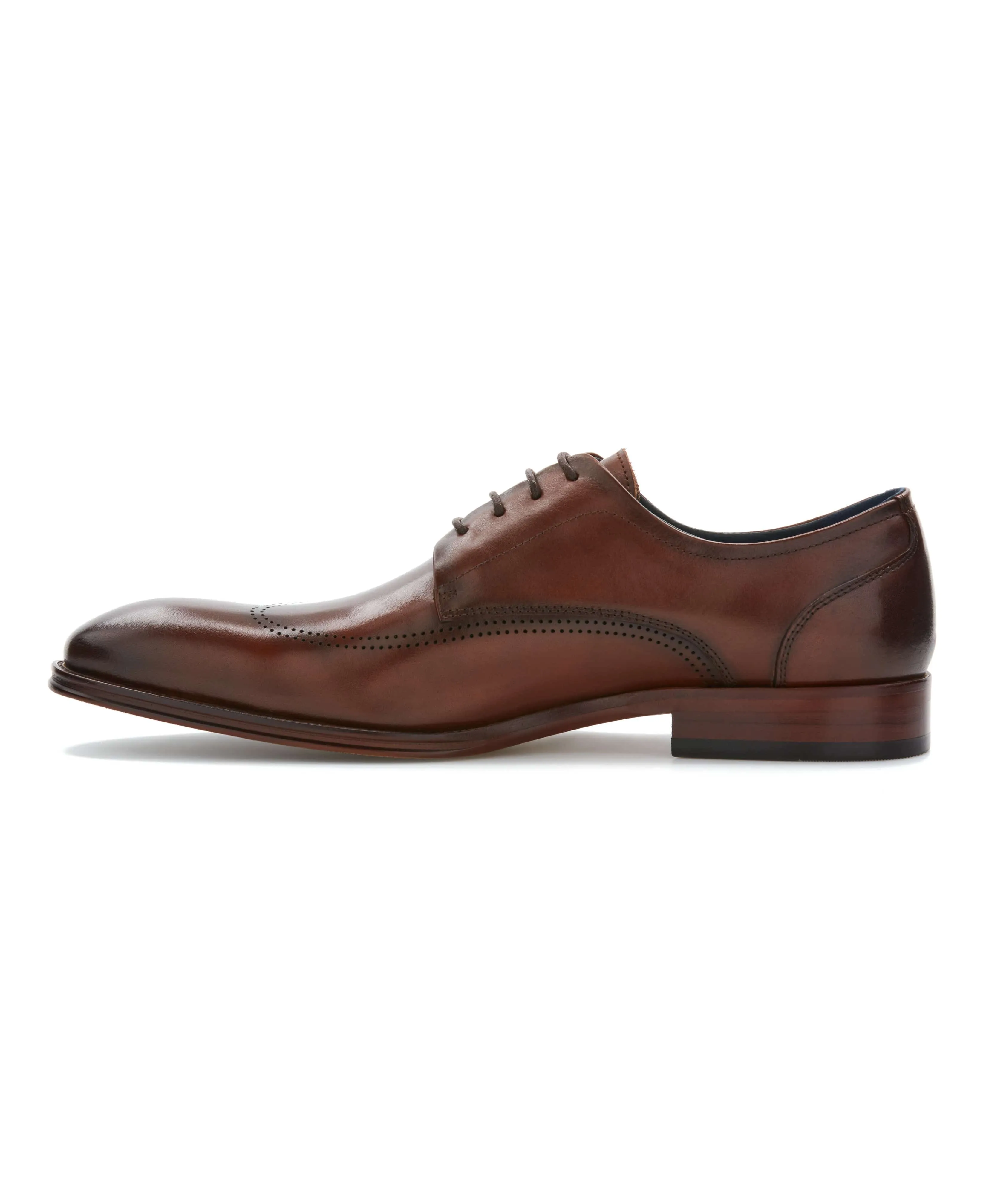 Genuine Leather Plain Toe Derby