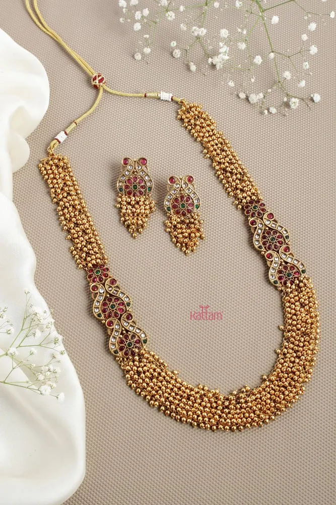 Gold Clustered Traditional Haram Set