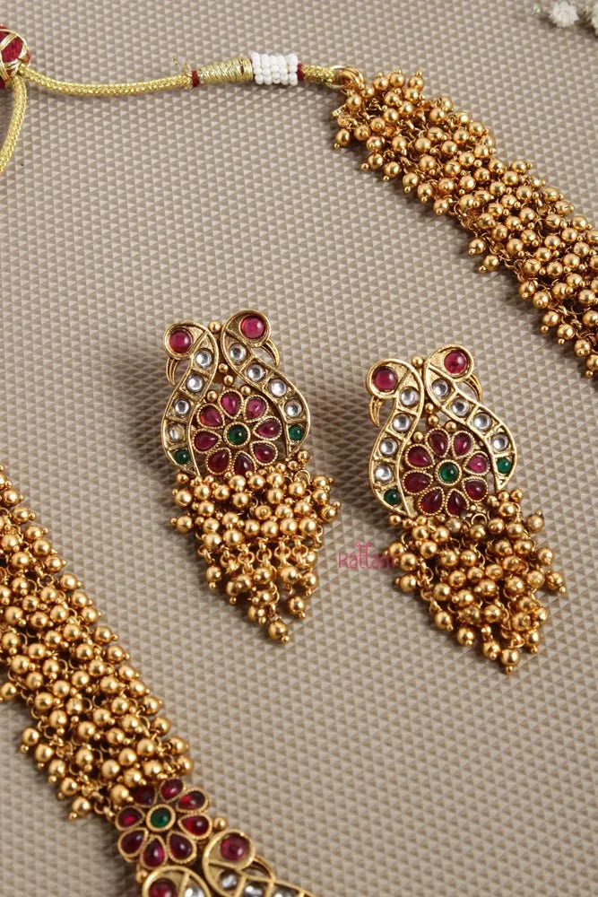 Gold Clustered Traditional Haram Set