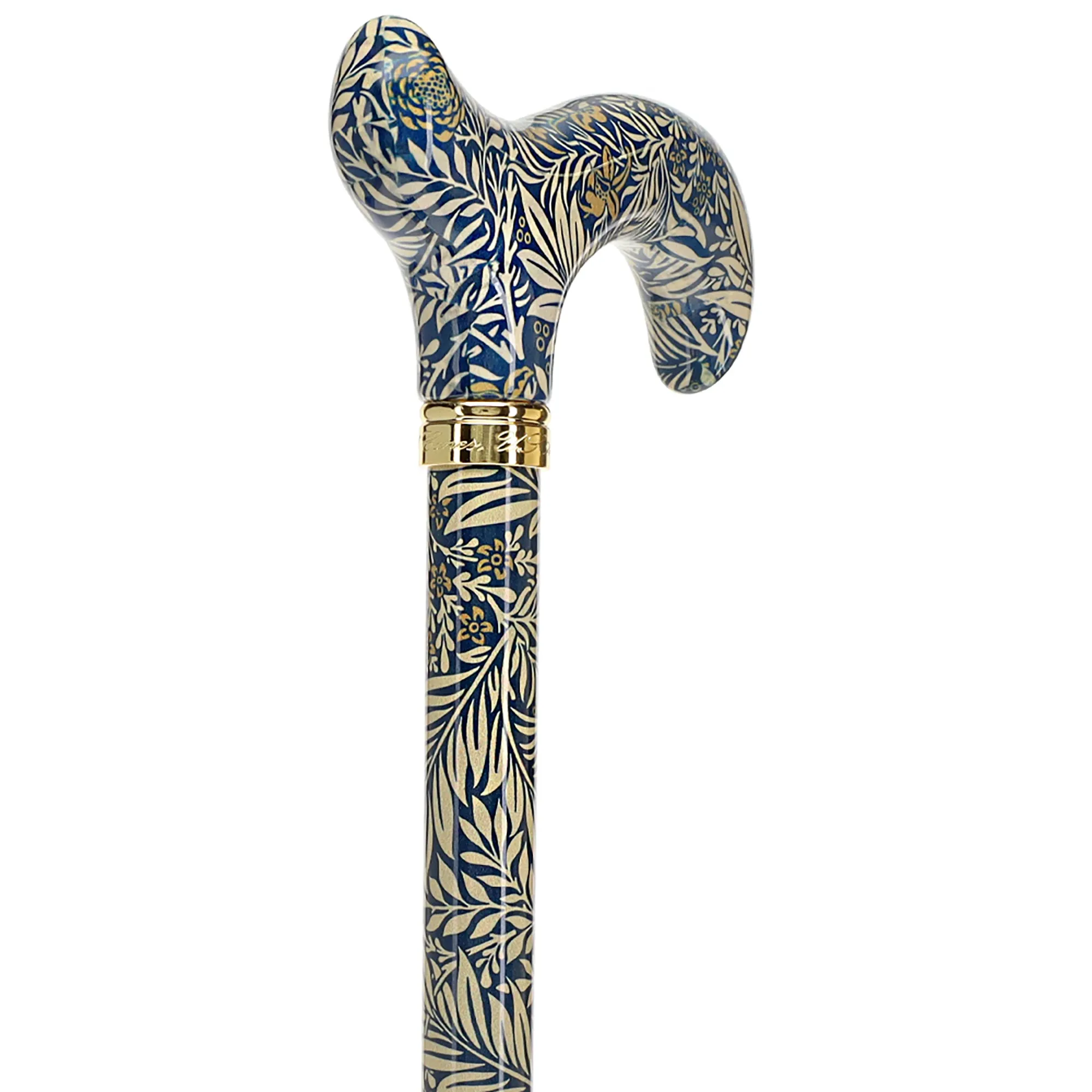 Golden Petals FashionStix: Designer Derby Cane, Adjustable