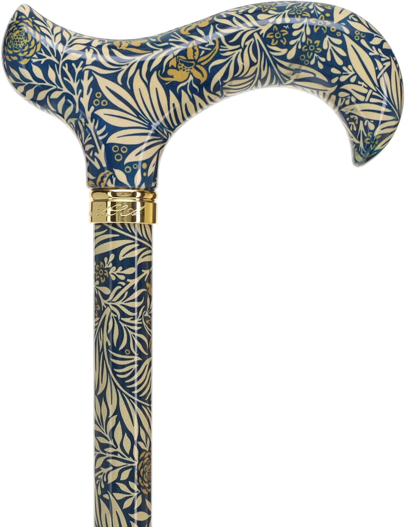 Golden Petals FashionStix: Designer Derby Cane, Adjustable