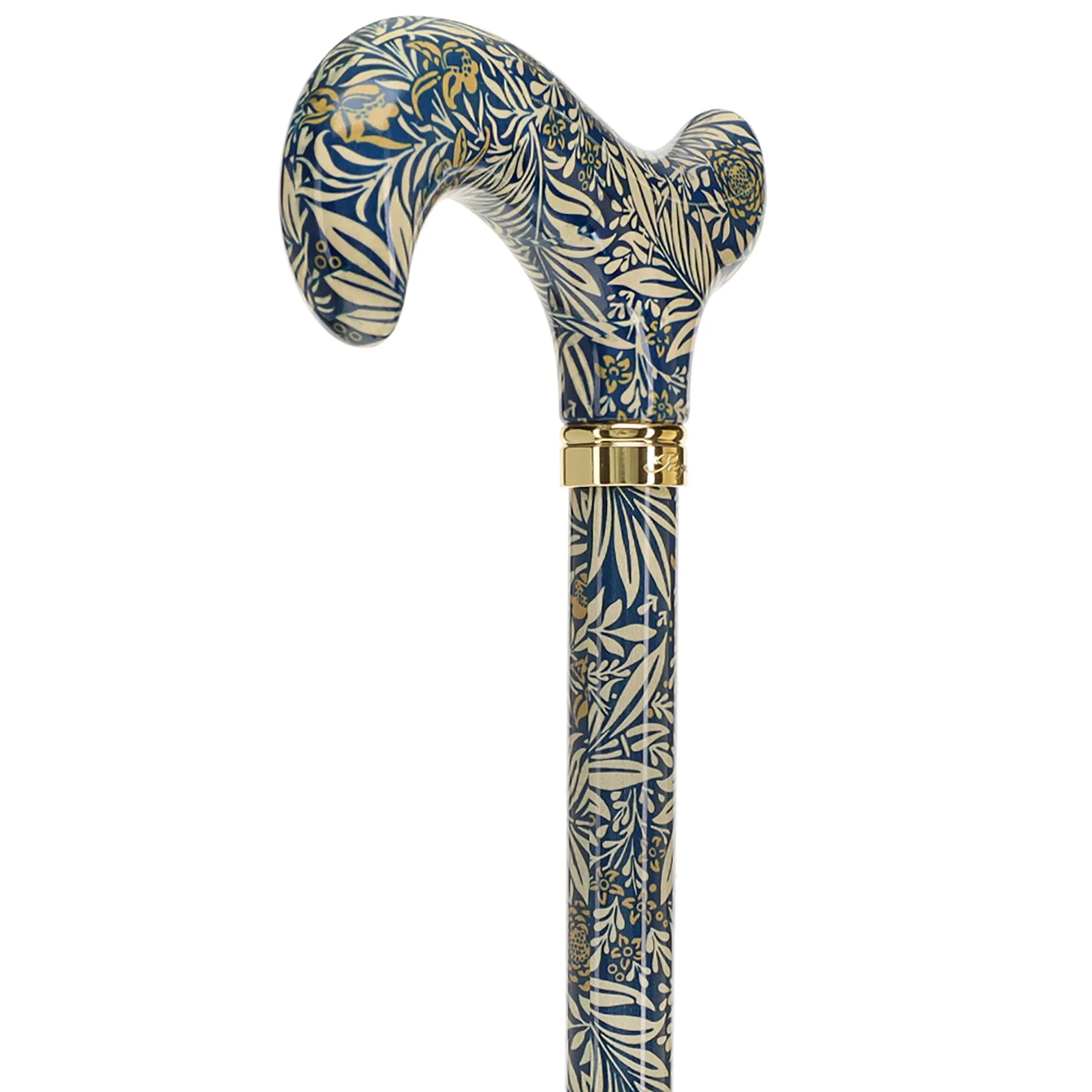 Golden Petals FashionStix: Designer Derby Cane, Adjustable