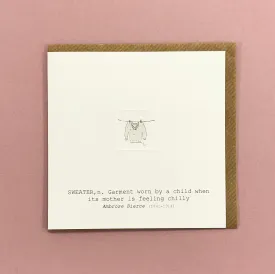 Greeting Card - sweater