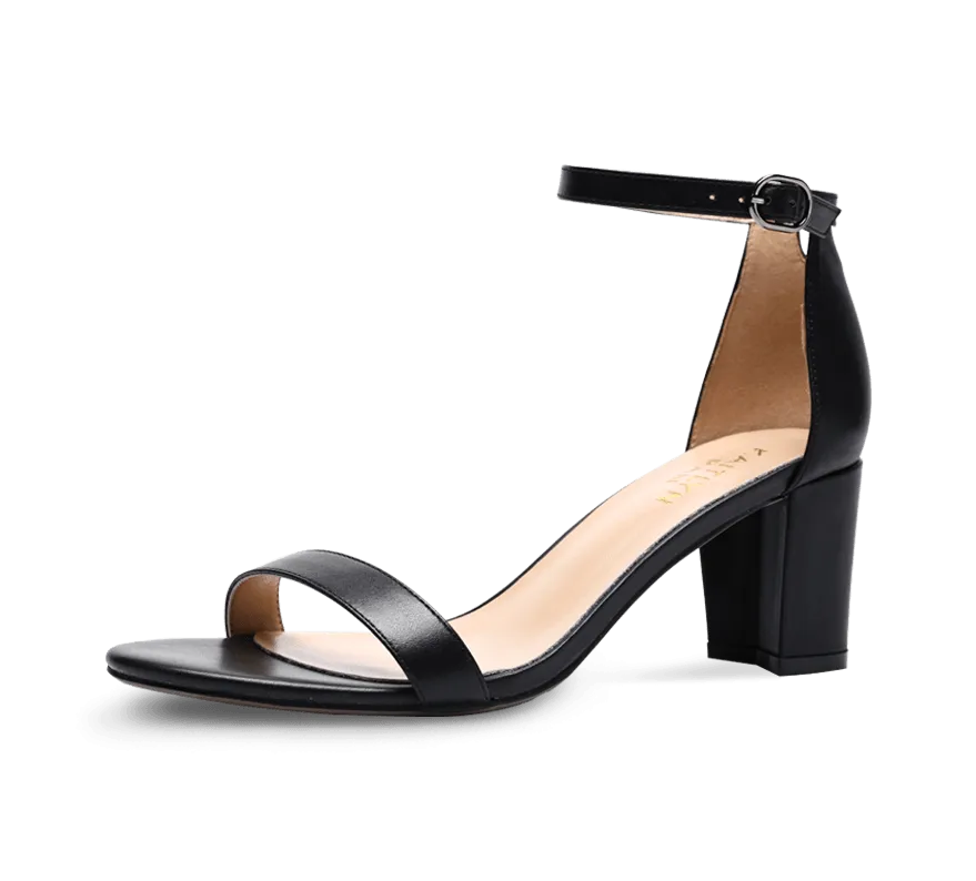 Hannah Block Mid Heel Sandals