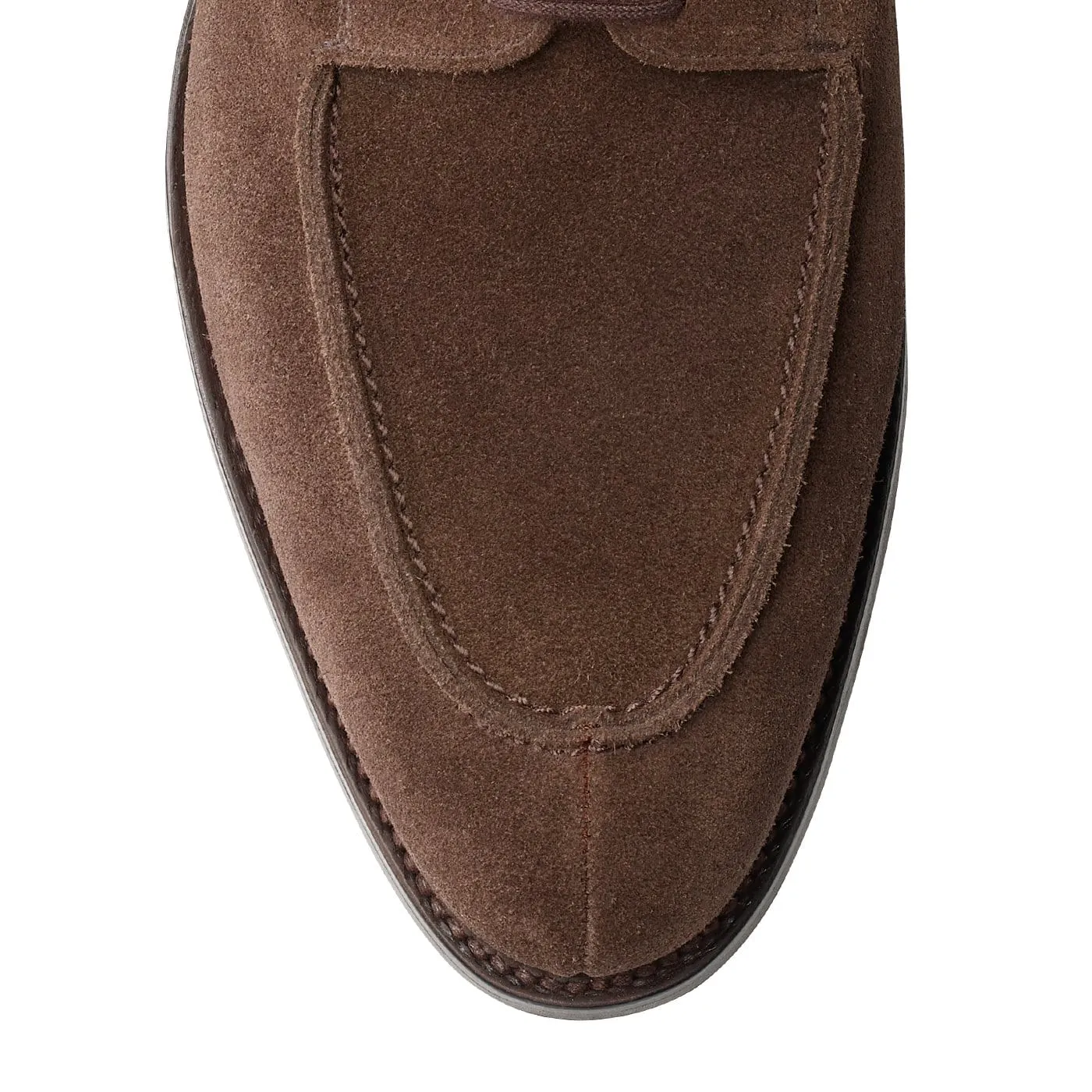 Hardwick Dark Brown Suede