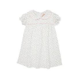 Holly Day Dress - Port Royal Rosebud with Palm Beach Pink Picot