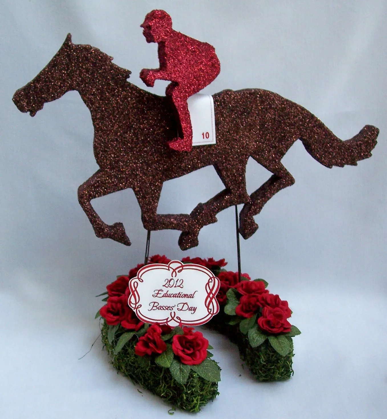 Horse & Jockey Styrofoam Cutout