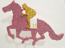 Horse & Jockey Styrofoam Cutout