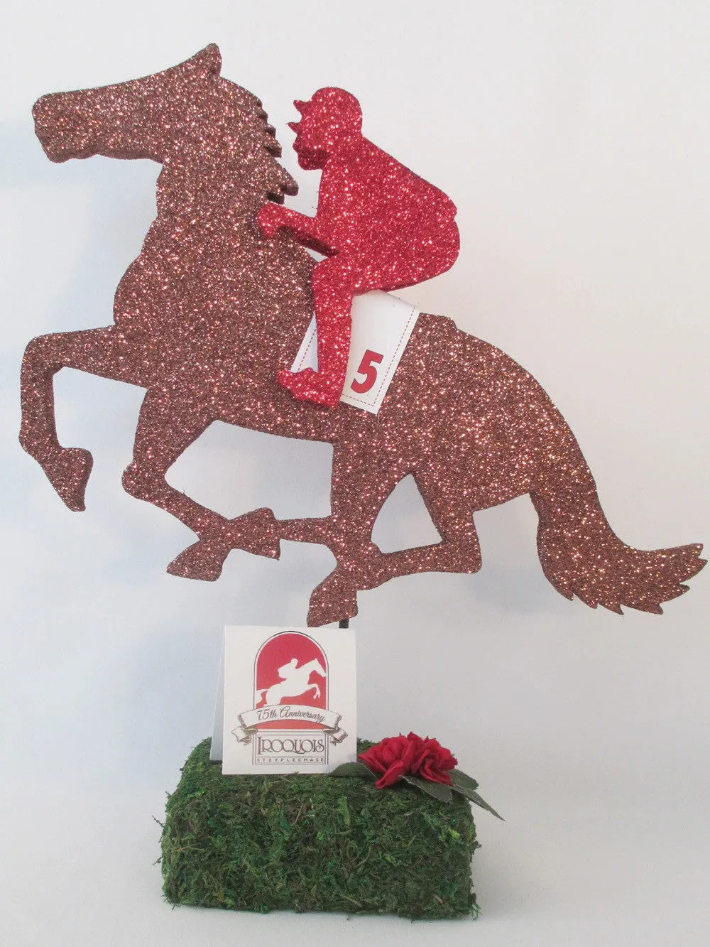 Horse & Jockey Styrofoam Cutout