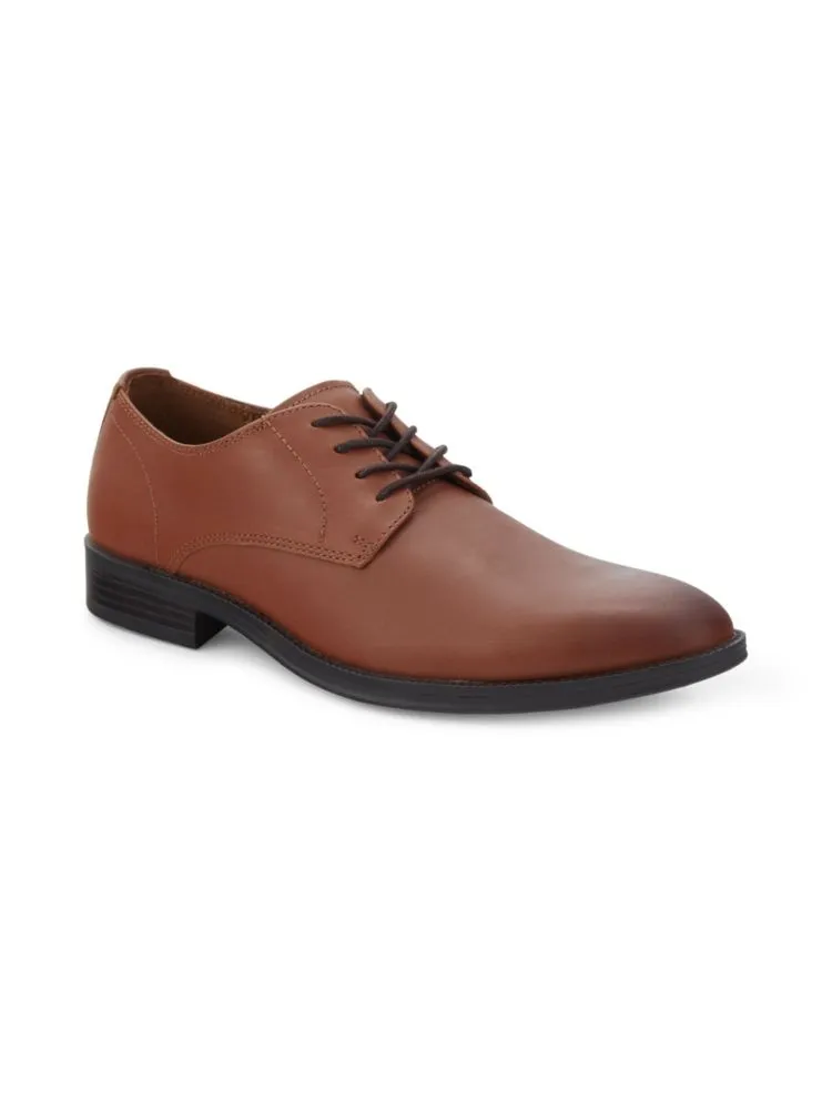 Jack Calvin Klein Leather Derby Shoes, Light Brown