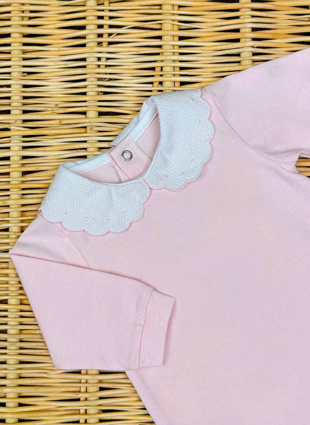 Jersey Sleepsuit Pois - Baby girl