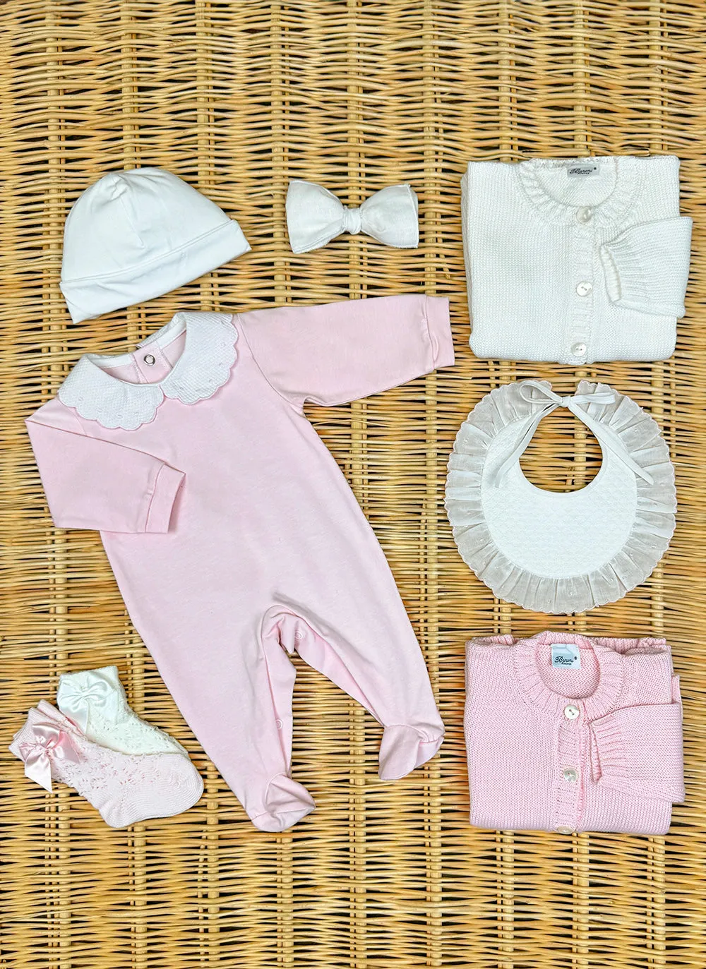 Jersey Sleepsuit Pois - Baby girl