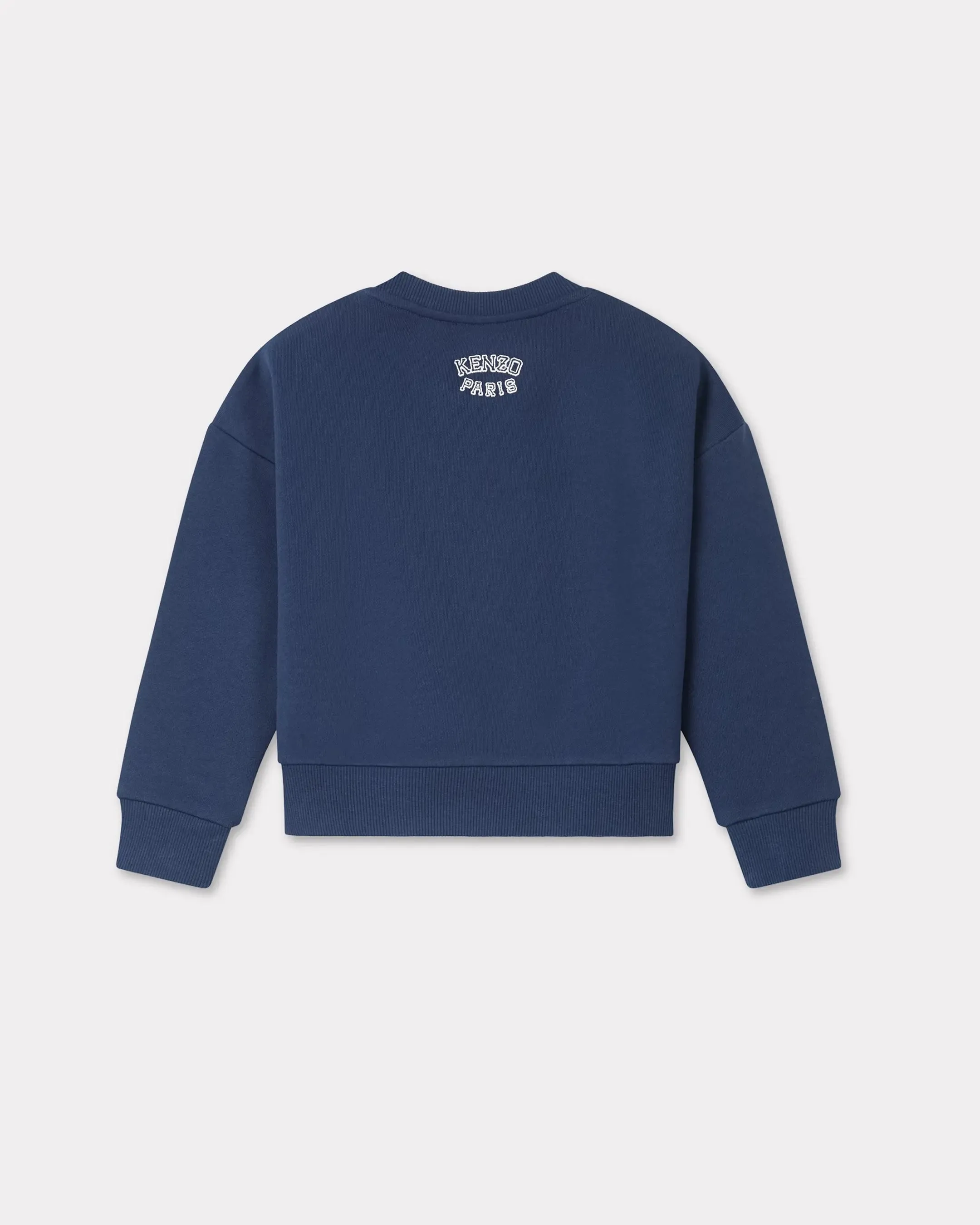 Kenzo Tiger Navy Embroidered  Cotton Sweatshirt