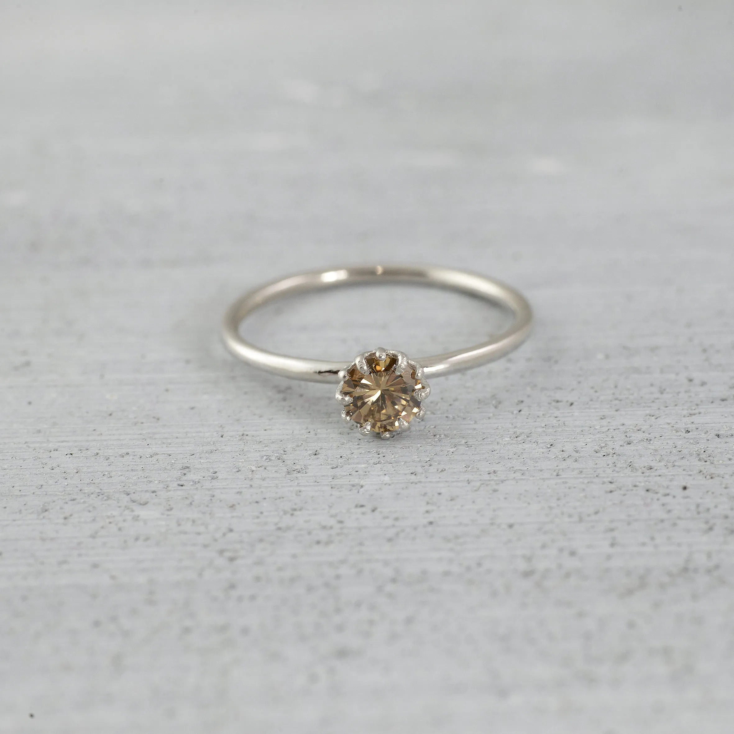 Many wishes Cognac diamond Ring - 14K/ 18K Gold