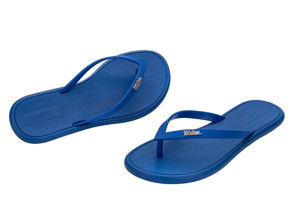 Melissa Sun Marina AD Blue Flip Flops Slippers For Women