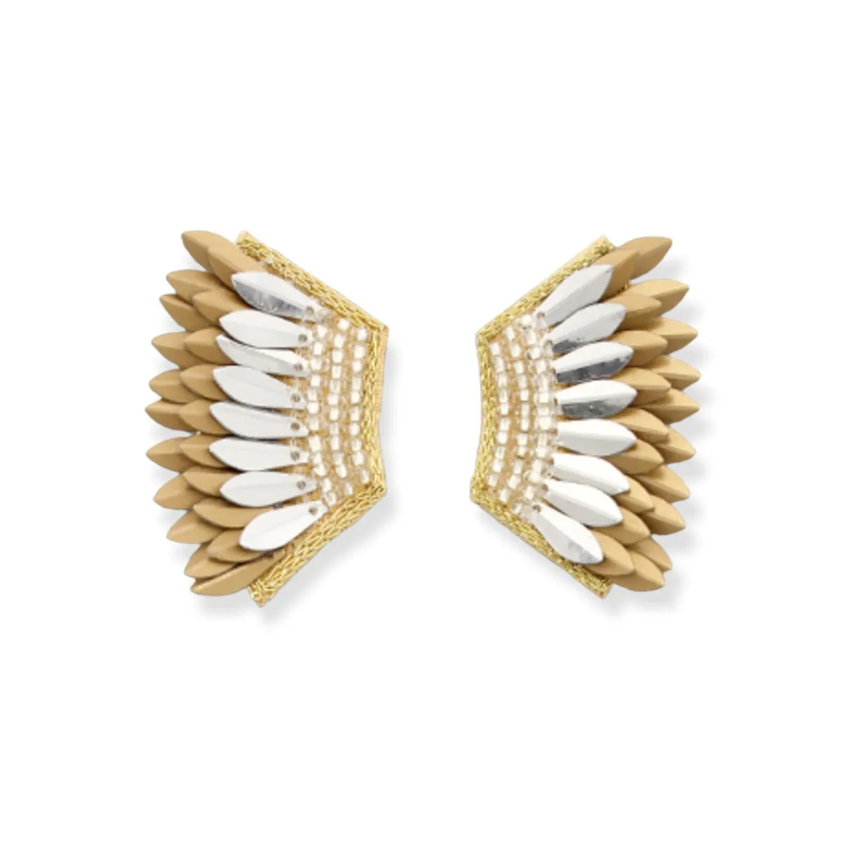 Mini Wing Earrings | Gold & Rhodium