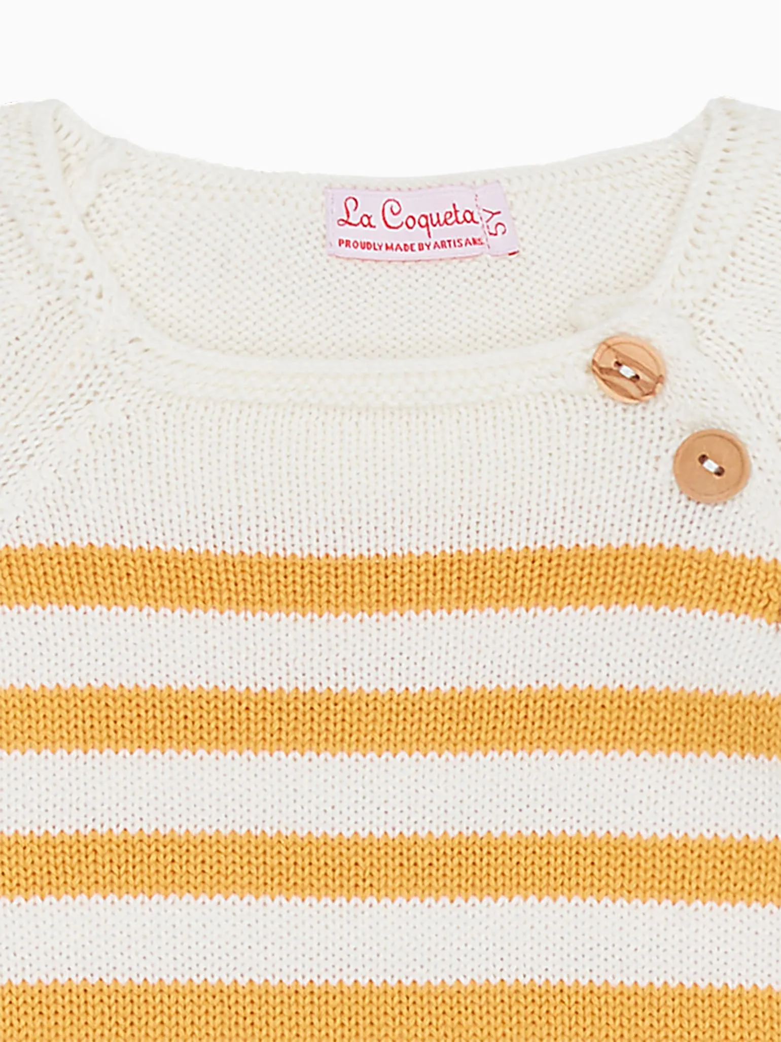 Mustard Stripe Campo Boy Cotton Jumper