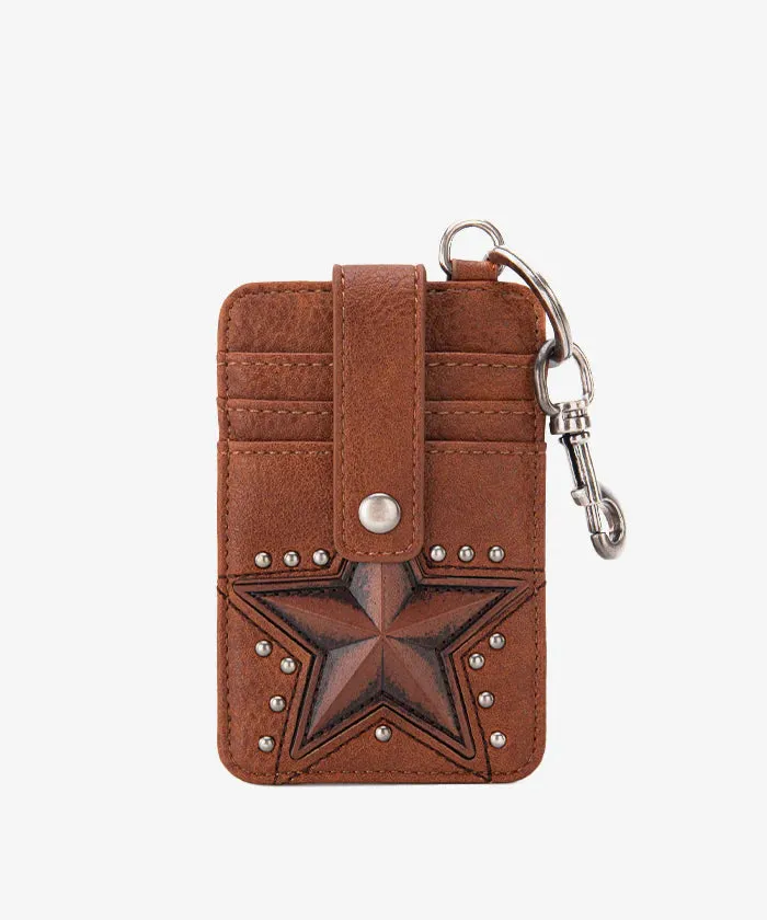 MW1288-W007  Montana West  Lonestar Collection Mini Key Ring Card Case