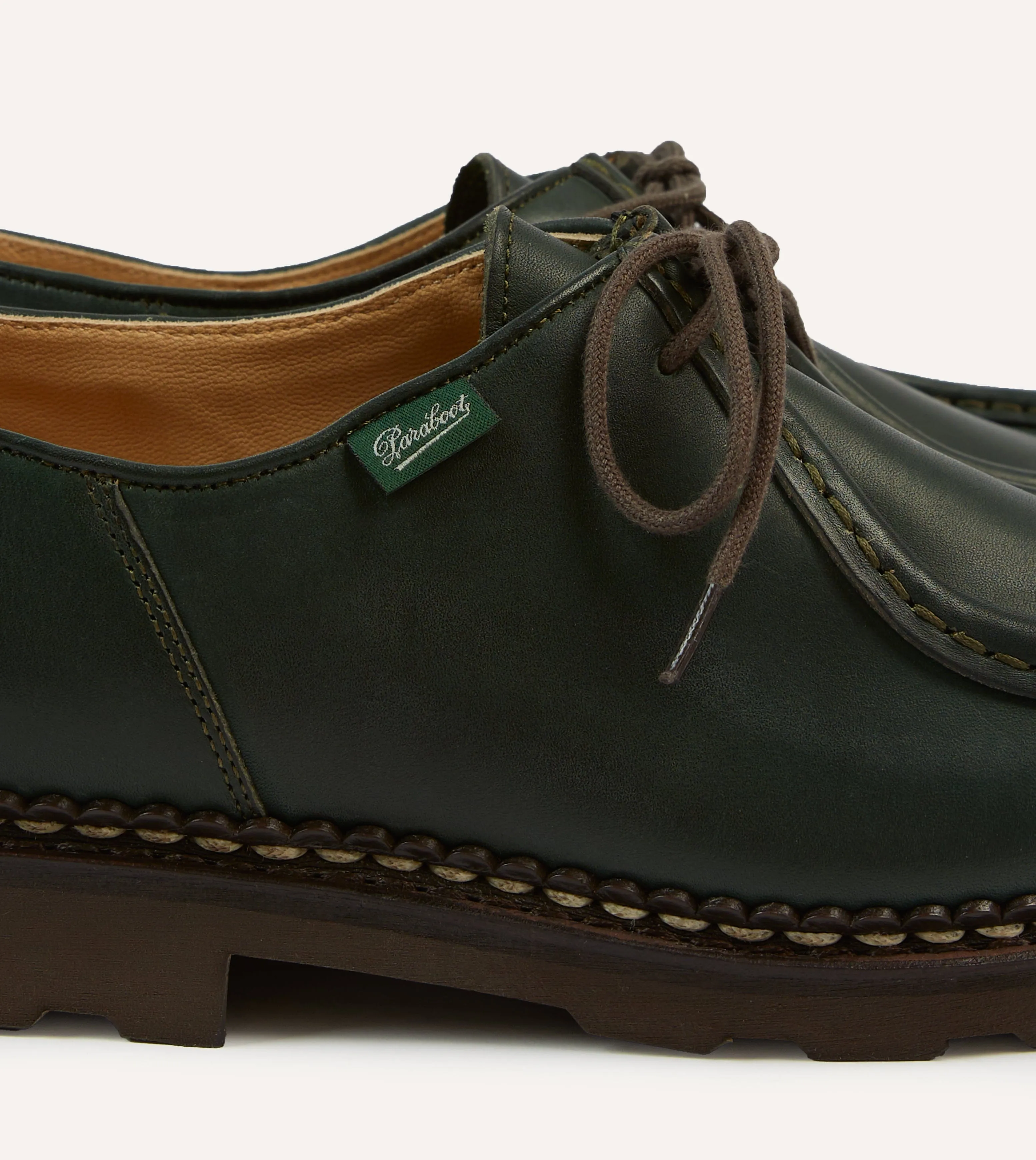 Paraboot Michael Green Leather Derby Shoe