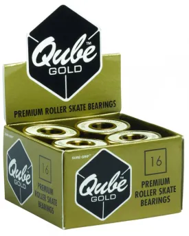 Qube Bearings Gold Swiss (pack of 16)