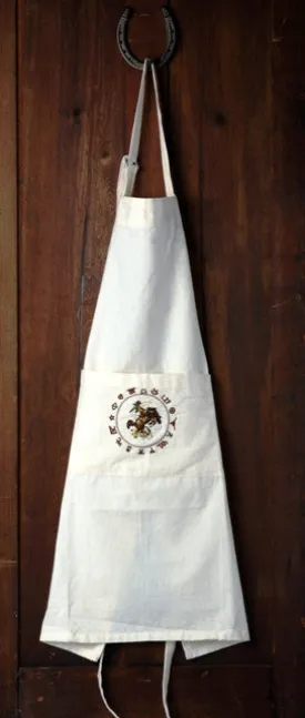 "Bronco Buster" Western 100% Cotton Embroidered Apron