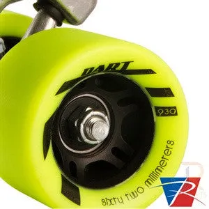 Riedell Dart Black & Green Ombre Skates