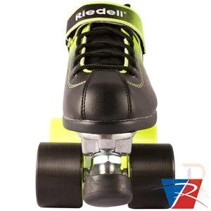 Riedell Dart Black & Green Ombre Skates