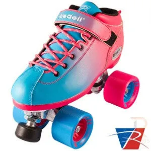 Riedell Dart Blue & Pink Ombre Skates