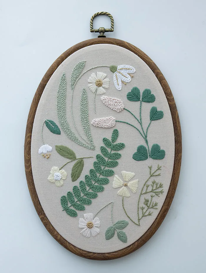 Seasons of Nature: Handmade Embroidered Wall Art for Living Room - Spring, Summer, Fall, and Winter Collection