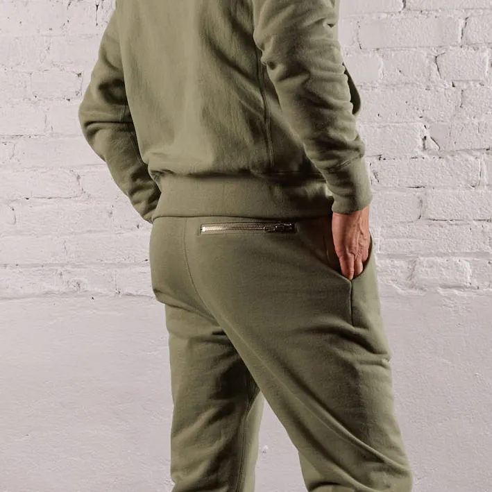 Skyline Heavyweight Fleece Jogger in Dusty Olive