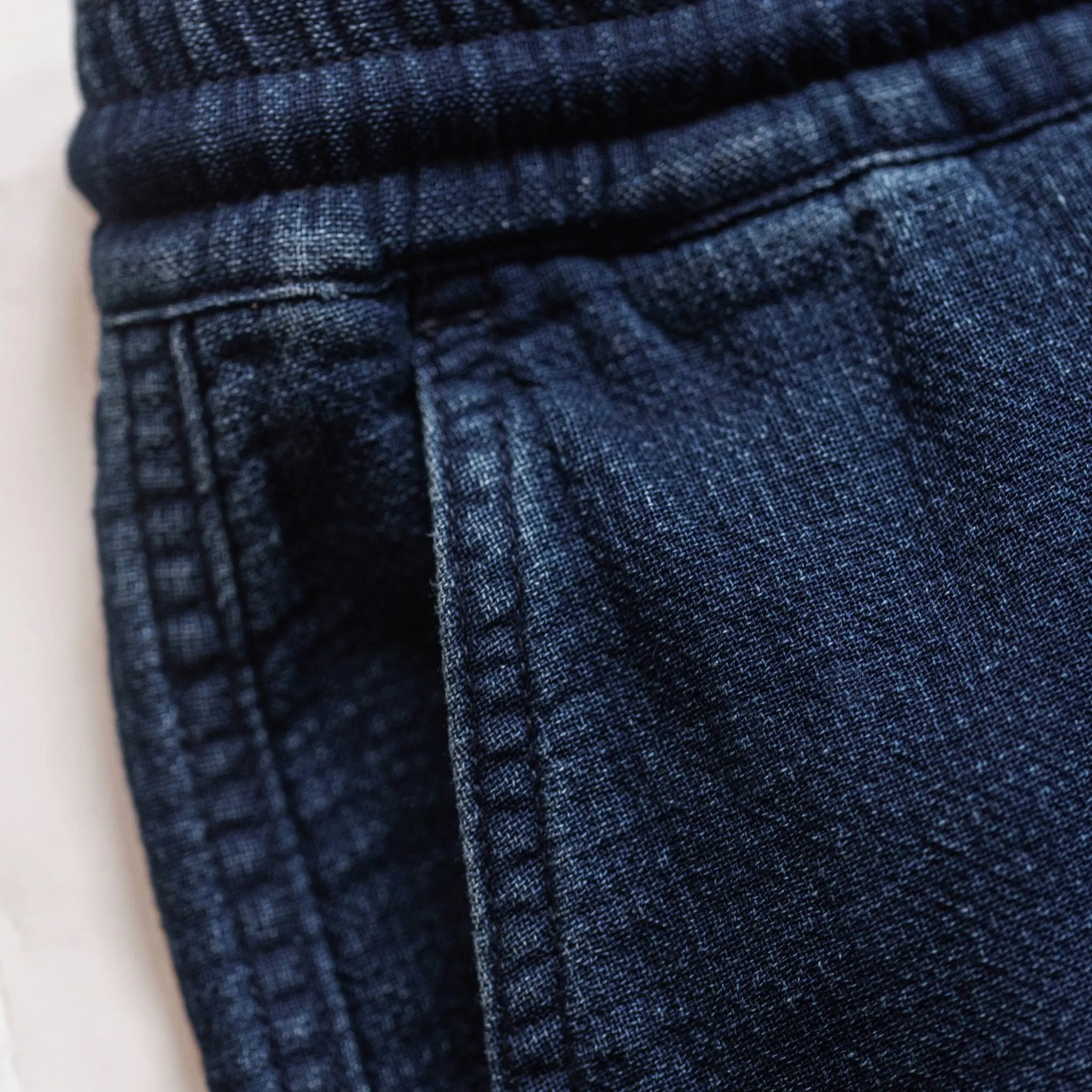 The Apres Pant in Indigo Double Cloth