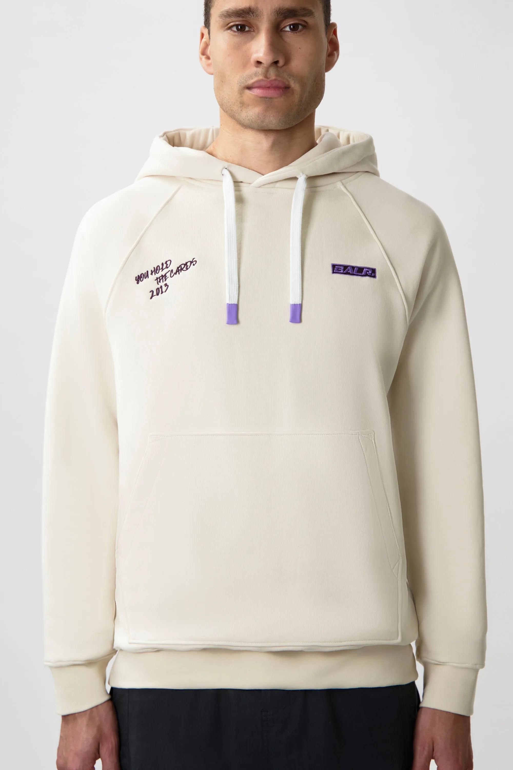 The Club Box Fit Hoodie White Swan