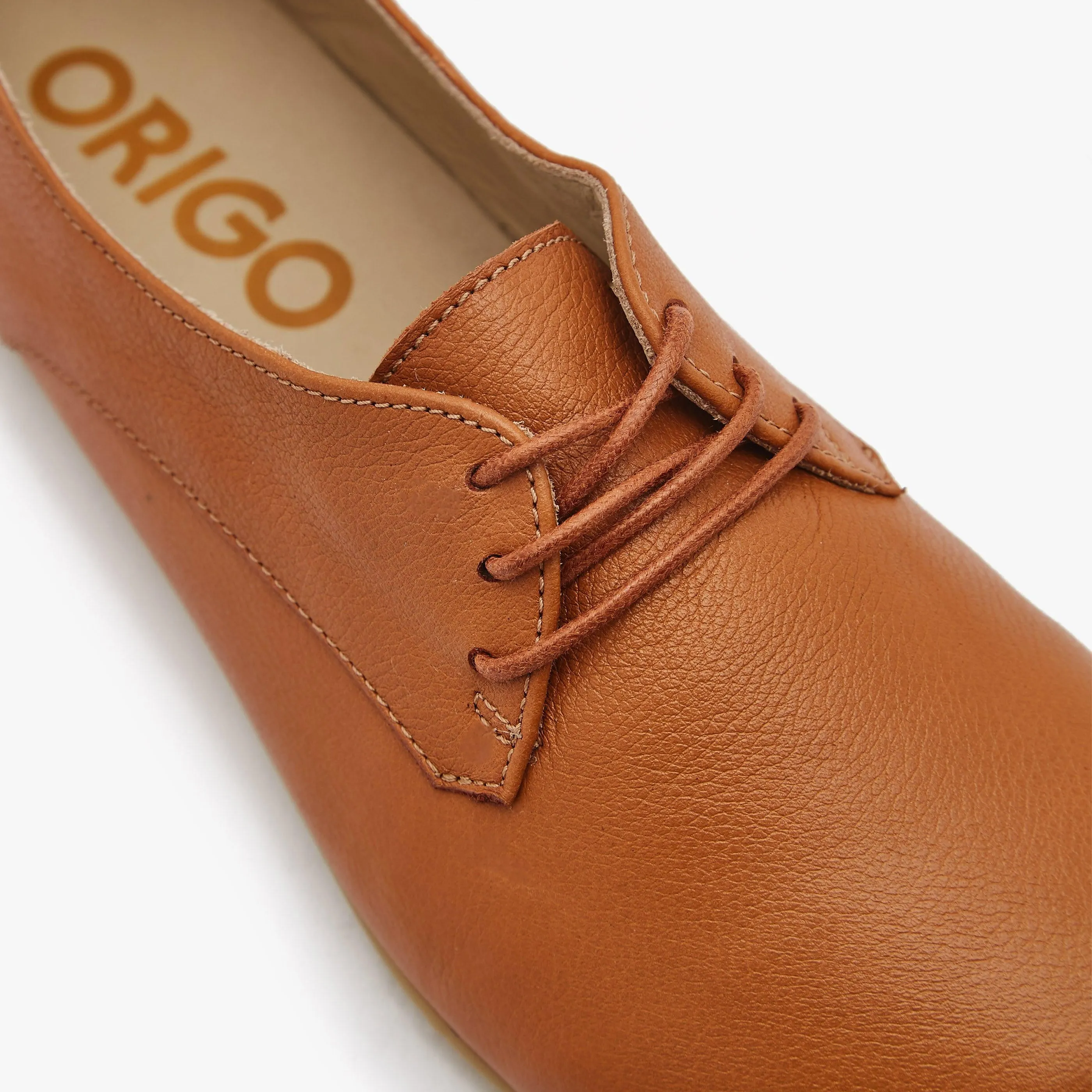 The New Derby | Natural Leather Women