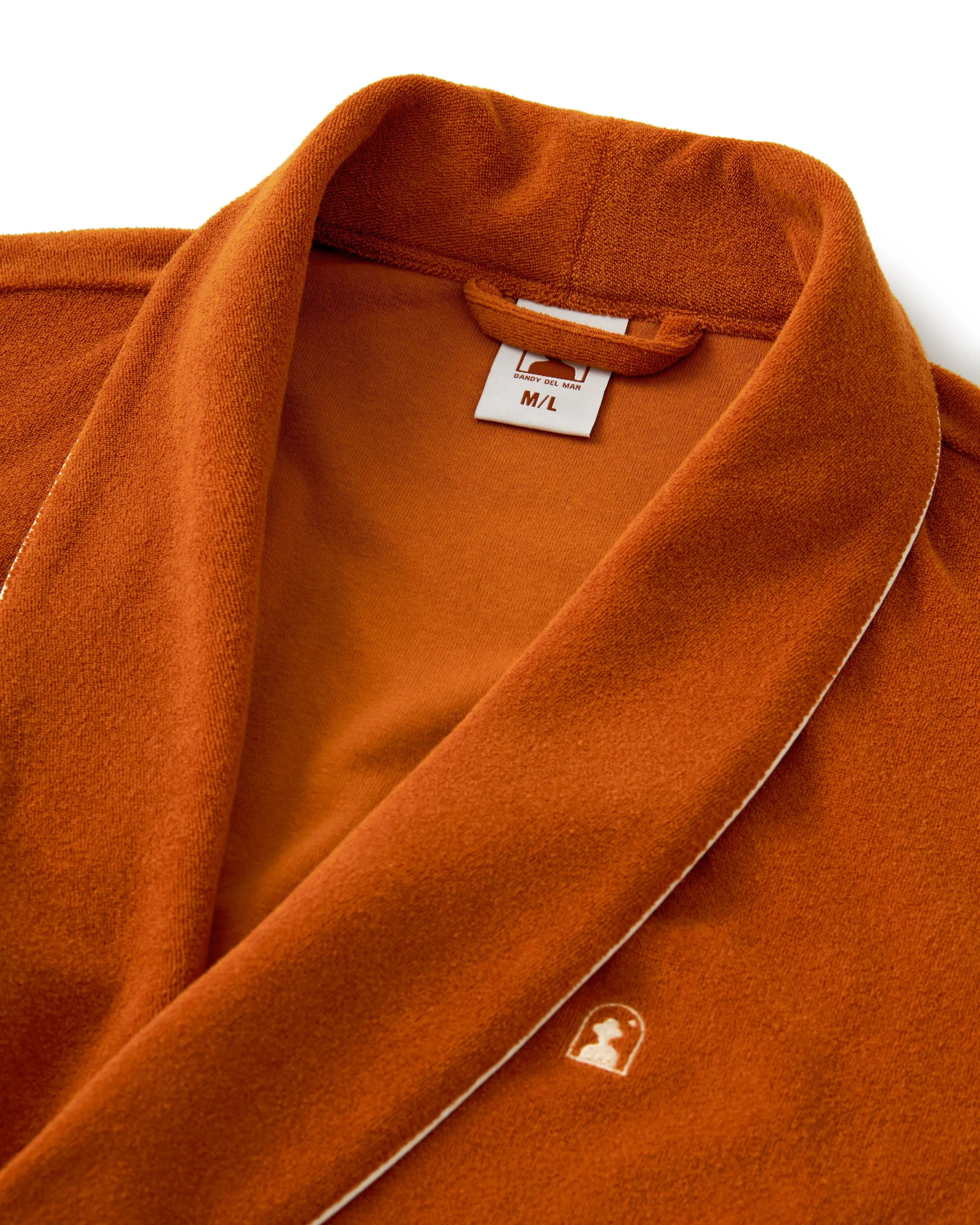 The Tropez Terry Cloth Robe - Burnt Sienna